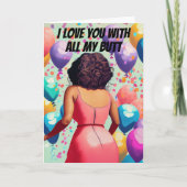Liebe Sie mit meinem ganzen Hintern Freund Junge G Karte (Vorderseite)