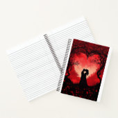 Liebe sie mit Valentaine Notizblock (Innenseite)