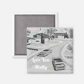 Liebe Sie Moderne Moderne Architektur des Mittlere Magnet (Vorderseite/Rückseite)