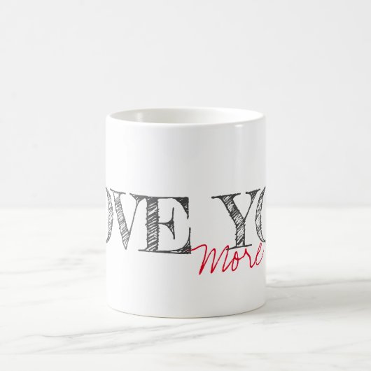 LIEBE SIE MODERNER Typografie Spaß machen Kaffeetasse (Mittel)
