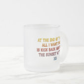 Liebe Sie mögen einen Sonnenuntergang schön Mattglastasse (VorderseiteRechts)