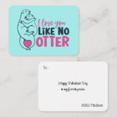 Liebe Sie mögen keine andere Pun Funny Valentine's Mitteilungskarte (Vorne/Hinten)