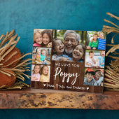 Liebe Sie Mohn 7 Foto Rustikaler Holzpfeifer Fotoplatte (Seite)