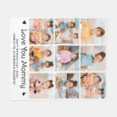Liebe Sie MOMMY Custom Mother's Day 9 Foto Collage Fleecedecke (Vorderseite (Horizontal))