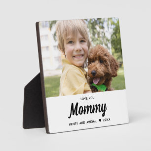 Liebe Sie Mommy Foto Familie Modernes Keepake Fotoplatte