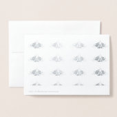 Liebe Sie Monarchische Kontur Folienkarte (Rückseite mit Umschlag)