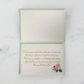 Liebe Sie, Mummkarte mit rosa Rosen Karte (Innenseite)