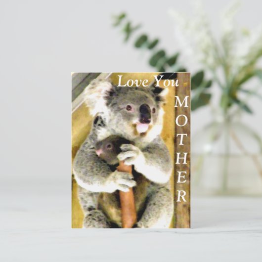 Liebe Sie, Mutter_ Postkarte (Stehend Vorderseite)