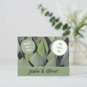 Liebe Sie Nana Green gab Blätter Oma Postkarte (Stehend Vorderseite)