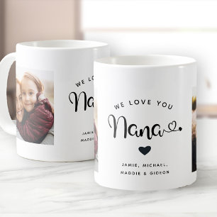 Liebe Sie Nana hört Custom Zwei Foto Kaffee Tasse