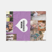 Liebe Sie Nana im Herzen Fleecedecke (Vorderseite (Horizontal))