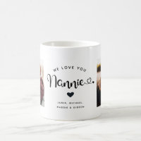 Liebe Sie Nannie Hearts Custom Zwei Foto Kaffee Ta