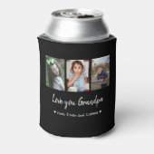 Liebe Sie Nannu 3 Foto Collage Schwarz Dosenkühler (Kanne Rückseite)