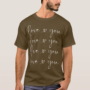 Liebe Sie Niedlichen Valentinstag Design mit Herz  T-Shirt