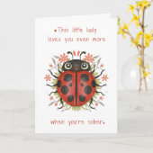 Liebe Sie noch mehr, wenn Sie nüchtern sind, Valen Karte (Gelbe Blume)