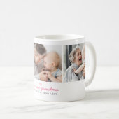 Liebe Sie Oma 3-Foto Collage & Custom Message Kaffeetasse (VorderseiteRechts)