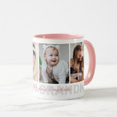 Liebe Sie Oma 4-Foto Großkindernamen Tasse (VorderseiteRechts)