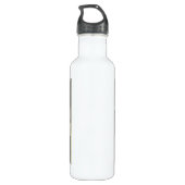 Liebe Sie Oma 4 Foto Monogramm Wasser Flasche Edelstahlflasche (Rückseite)