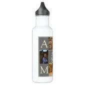 Liebe Sie Oma 4 Foto Monogramm Wasser Flasche Edelstahlflasche (Links)