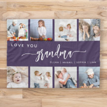 Liebe Sie Oma 8 FotoCollage Lila