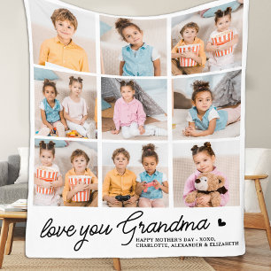 Liebe Sie Oma Custom Modern Simple 9 Foto Fleecedecke