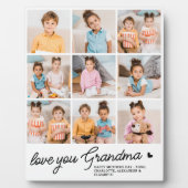Liebe Sie Oma Custom Modern Simple 9 Foto Fotoplatte (Vorderseite)