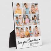 Liebe Sie Oma Custom Modern Simple 9 Foto Fotoplatte (Seite)