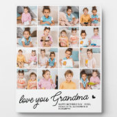Liebe Sie Oma Custom Simple Modern 16 Foto Fotoplatte (Vorderseite)