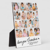 Liebe Sie Oma Custom Simple Modern 16 Foto Fotoplatte (Seite)
