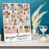 Liebe Sie Oma Custom Simple Modern 16 Foto Fotoplatte (Seite)