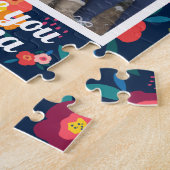 Liebe Sie Oma Floral Foto Personalisiert Puzzle (Seite)