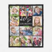 Liebe Sie Oma Foto Collage 11 Bilder Custom Fleecedecke (Vorderseite)