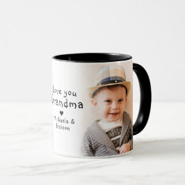 Liebe Sie Oma/Granny/Nana/Nan/Sonstige 2-Foto Tasse