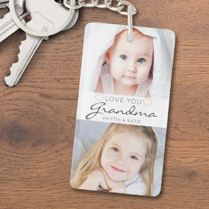 Liebe Sie Oma Handgeschriebenes Skript 2 Foto Schlüsselanhänger
