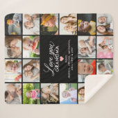 Liebe Sie Oma/Nana/Granny 20-Foto Collage Sherpadecke (Vorderseite (Horizontal))