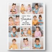 Liebe Sie Oma Personalisiert 11 Foto Großeltern Fotoplatte (Vorderseite)