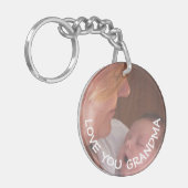 Liebe Sie Oma Personalisiert Foto Schlüsselanhänger (Vorderseite links)