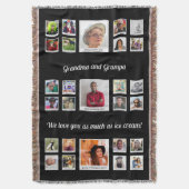 Liebe Sie Oma und Oma Familienfoto Collage Decke (Vorderseite Vertikal)