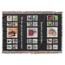 Liebe Sie Oma und Oma Familienfoto Collage