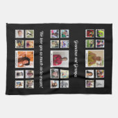 Liebe Sie Oma und Oma Familienfoto Collage Geschirrtuch (Horizontal)