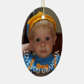 Liebe Sie Oma, Weihnachtsgeschenk zu Weihnachten Keramik Ornament (Rechts)