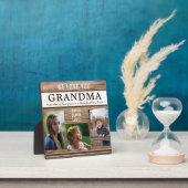 Liebe Sie Oma Zitat Rustikale Holzfotografie Colla Fotoplatte (InSitu)