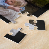 Liebe Sie Opa 13 FotoCollage Schwarz Puzzle (Seite)