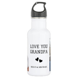 Liebe Sie Opa Custom Foto Collage Wasser Flasche Edelstahlflasche