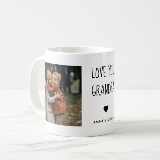Liebe Sie Opa Foto Kaffee Tasse (Vorderseite Links)