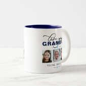 Liebe Sie Opa/Grampa/andere 3 Foto Benutzerdefinie Zweifarbige Tasse (VorderseiteRechts)