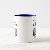 Liebe Sie Opa/Grampa/andere 3 Foto Benutzerdefinie Zweifarbige Tasse (Mittel)