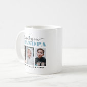 Liebe Sie Opa/Grampa/andere 3-Foto-Kaffee-Tasse Kaffeetasse (Vorderseite Links)