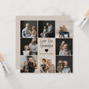 Liebe Sie Opa mit Herz und Fotos -