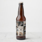 Liebe Sie Opa mit Herz und Fotos - Bierflaschenetikett (Vorderseite)